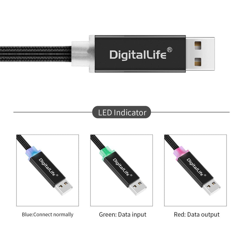[AUSTRALIA] - DigitalLife MIDI in-Out to USB Converter Cable - USB 5-Pin MIDI Interface for Piano/Keyboard [MD1001] 