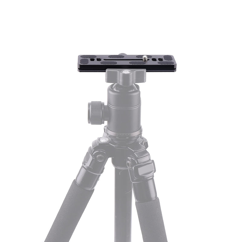 FocusFoto PU120 PU-120 Quick Release Plate, 120mm Long Plate with 1/4"-20 Mounting Screw for Benro B0 B1 B2 J0 J1 N1 Arca Swiss Tripod Ball Head