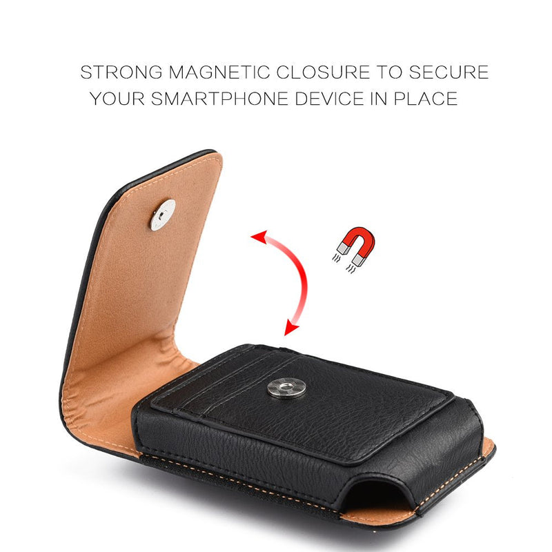 [AUSTRALIA] - Belt Clip Holster Pouch Heavy Duty Leather Case for Motorola One 5G Ace, One 5G, Moto Edge, Moto g Fast, Moto e, Edge+, Moto g Stylus, Moto g Power, Moto g Play, Moto Z4, Moto e6, Moto g7, One Hyper 