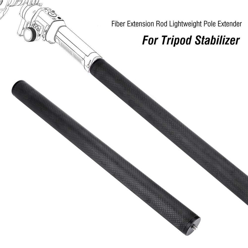 VBESTLIFE Carbon Fiber Extension Rod Lightweight Pole Extender Accessory for Tripod Stabilizer