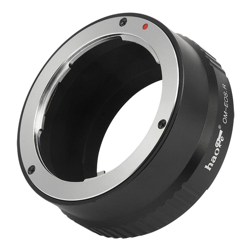 Haoge Manual Lens Mount Adapter for Olympus OM Lens to Canon RF Mount Camera Such as Canon EOS R