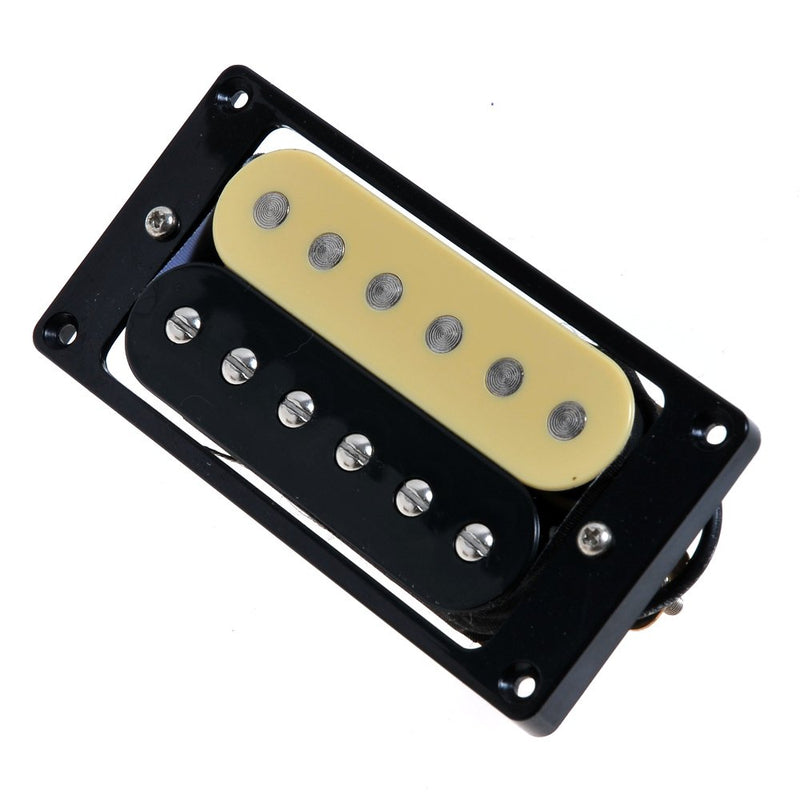 Kmise Zebra Faced Humbucker Double Coil Pickups For Electric Guitar Pickup (Black & Cream) Black & Cream