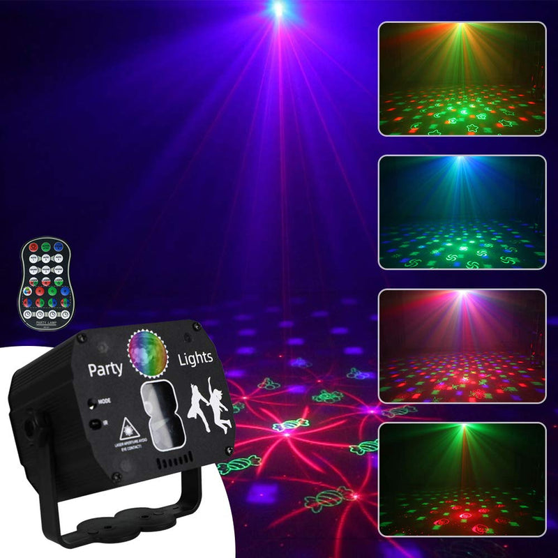 YSH Party Lights dj disco Lights Stage Strobe Light with Sound Activated and Remote Control Timing led party lights for Birthday Karaoke Bar Christmas Halloween Decoration live broadcast artifact