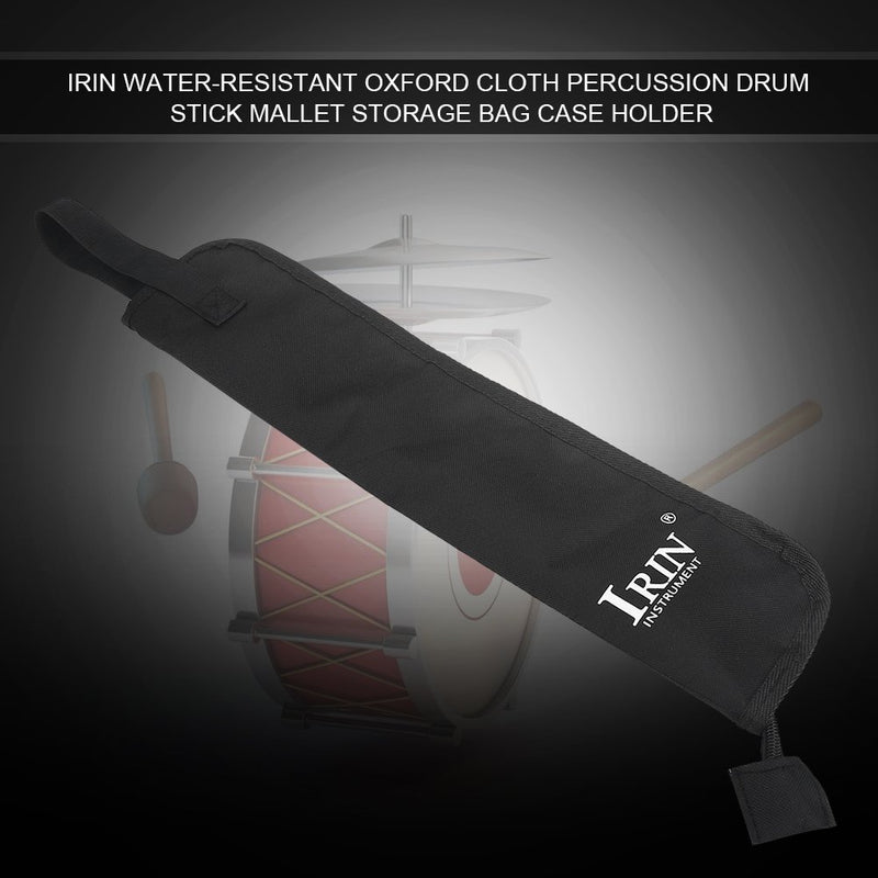 Drum Stick Bag, Oxford Cloth Water-Resistant Percussion Drum Stick Mallet Storage Bag Case Holder Drum Upgrade Part
