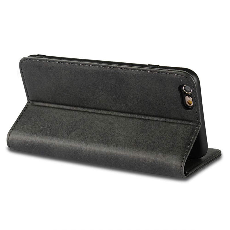 SunYoo for iPhone 6 Plus /6s Plus Case,Cowhide Pattern Leather Magnetic Book Wallet Case Stand Holder Flip Cover with Card Slots/Cash Compartment for iPhone 6 Plus/6s Plus(5.5")-Black iPhone 6 Plus / 6s Plus iPhone 6 Plus/iPhone 6s Plus--Black