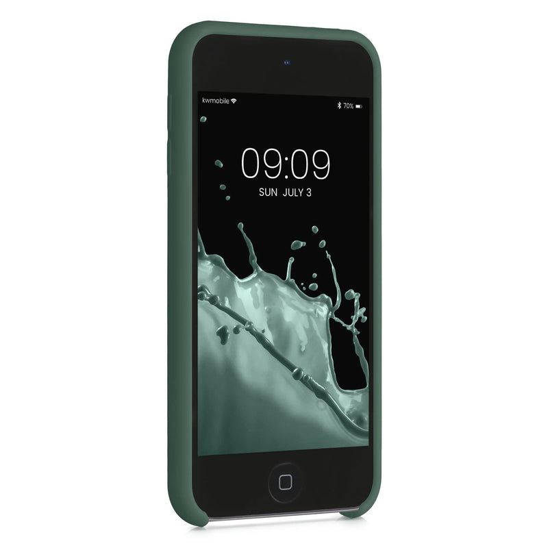 kwmobile TPU Silicone Case Compatible with Apple iPod Touch 6G / 7G (6th and 7th Generation) - Case Soft Flexible Protective Cover - Forest Green