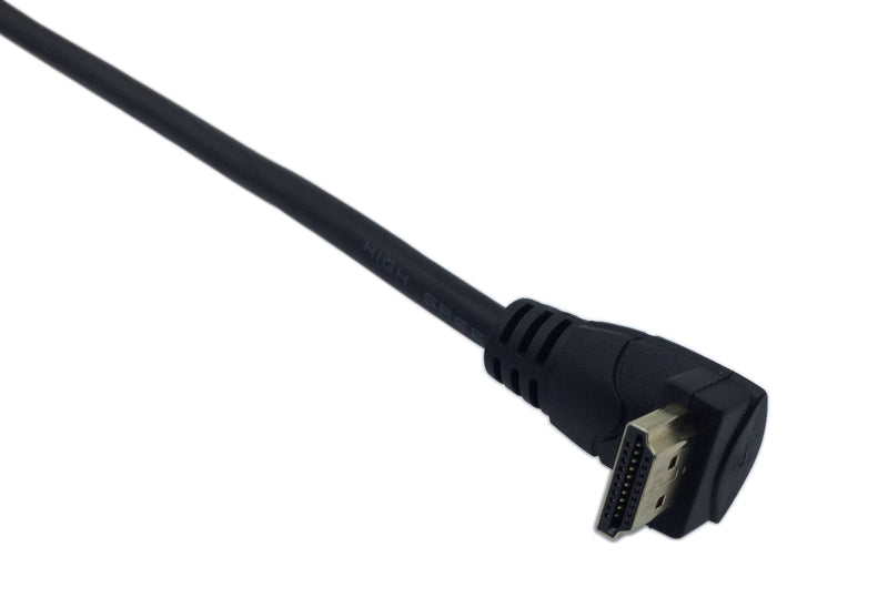 [AUSTRALIA] - Cerrxian 0.6m High Speed HDMI 2.0 HDMI Up Angle Male to HDMI Female Short Cable Ultra HD 4k x 2k HDMI Cable Supports Ethernet, 3D, 4K and Audio for TVs, Laptops(Black)(um-sf) 0.6m up male-straight female 