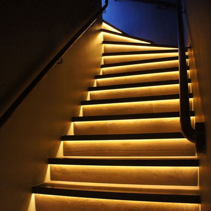 [AUSTRALIA] - JUNWEN LED Strip Light Warm White,12V Soft Dimmable LED Lights Strip,Flexible Undercabinet Tape Lighting,16.4ft Bedroom String Light with 2A UL Listed Power Supply 