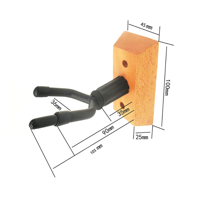 Violin wall mount, hardwood violin rack wall hook hanger (with screws), suitable for violin viola hanging bracket