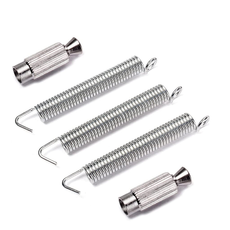 Alnicov Double Locking Tremolo Bridge Guitar System,6 String Guitar Double Locking Tremolo Guitar Bridge Parts for Electric Left handed Guitar Chrome