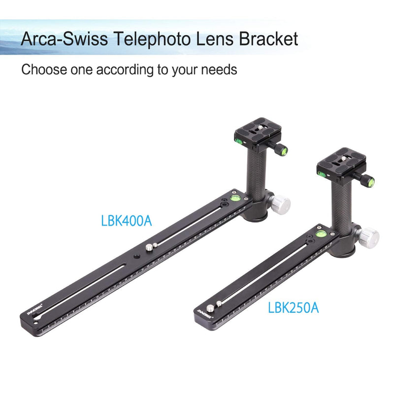 Long Focus Telephoto Lens Bracket Lengthened Quick Release Plate Camera Clamping Pillar Tripod Head Bird Watching (250mm, Arca Swiss) 250mm. Arca Swiss