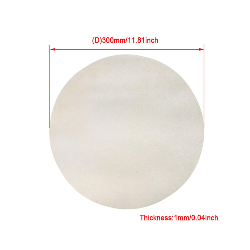 Mxfans 30x30x0.1cm Beige Drums Head Goatskin Round Fits Bongo Drums