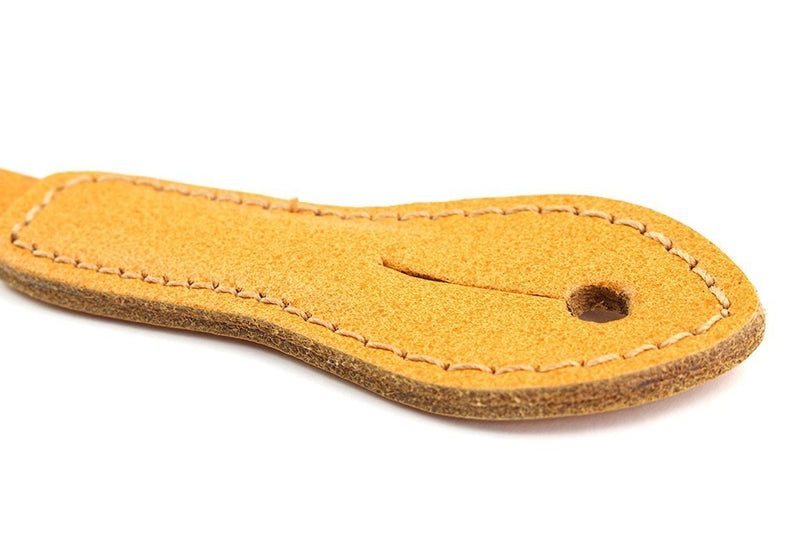 LeatherGraft 49” Length Tan Brown Genuine Leather Classic Mandolin Ukulele Instrument Strap