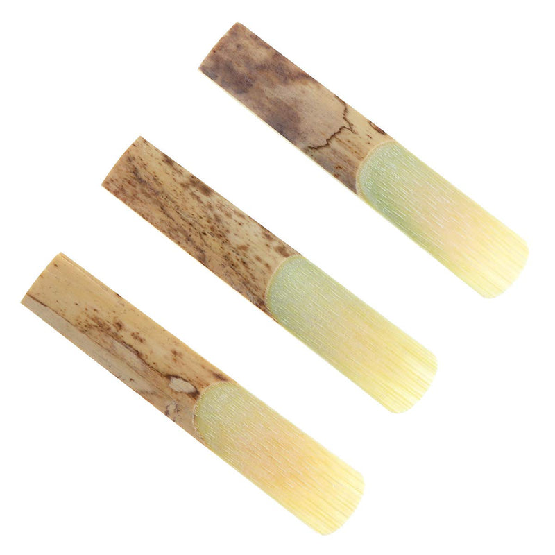 YiPaiSi 10 Pack Bb Clarinet Reeds, Professional Reeds Bb Strength 2.5, Bb Clarinet Traditional Bamboo Reeds, Bb 2.5 Clarinet Reeds for Clarinet Mouthpiece Parts