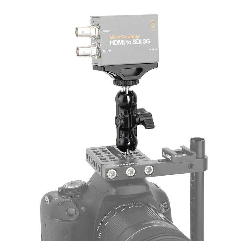 CAMVATE Extension Support with 1/4"-20 Ball Head Support Holder for BlackMagic Micro Signal Converter HDMI to SDI 3G - 2952