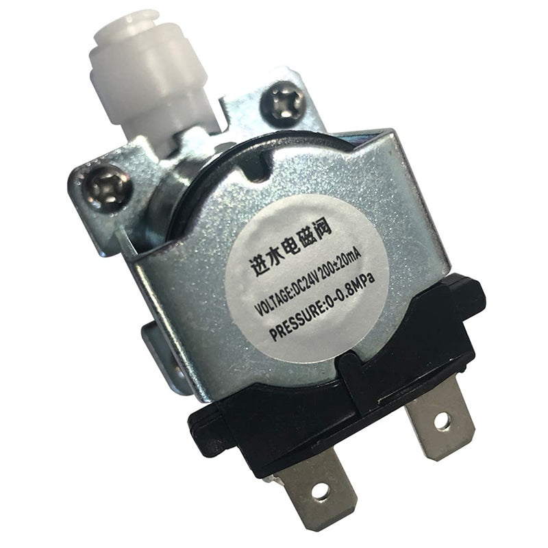 XINWOO Water Solenoid Valve,DC 24V 1/4 Inch Tube OD,Quick Connect Fitting, Inlet Feed Valve for RO Reverse Osmosis Purifiers System. 1/4" Solenoid Dc 24v
