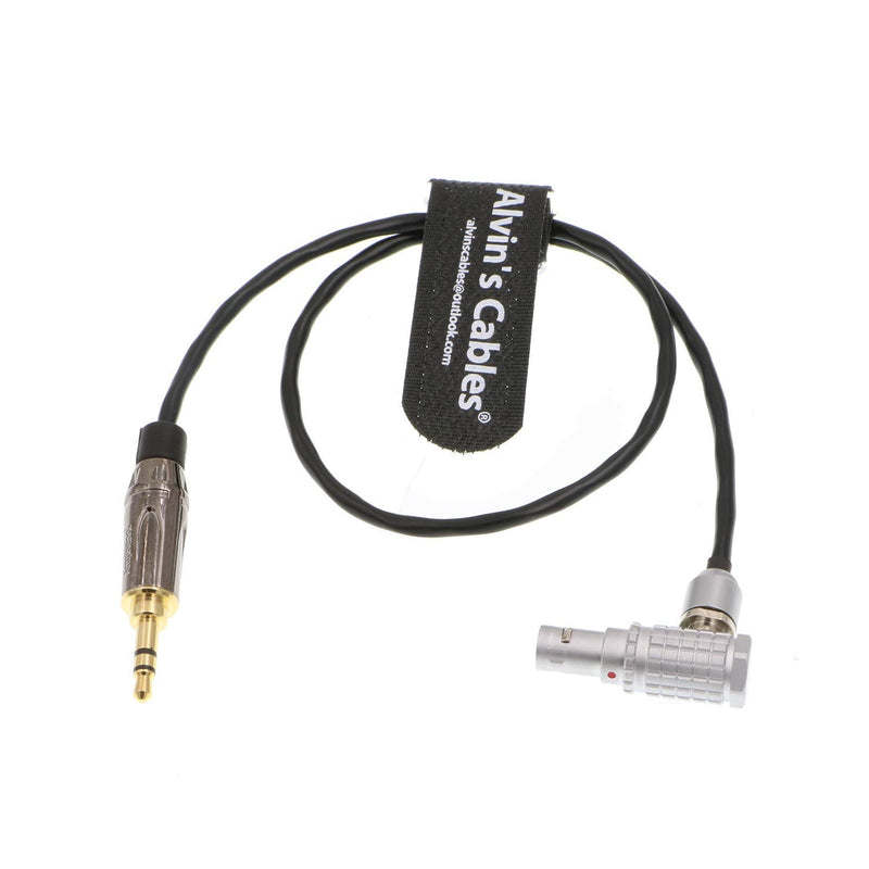 Alvin's Cables Red Komodo Timecode Cable Tentacle Sync 3.5mm TRS to EXT 9 Pin Male Right Angle Straight 3.5mm TRS
