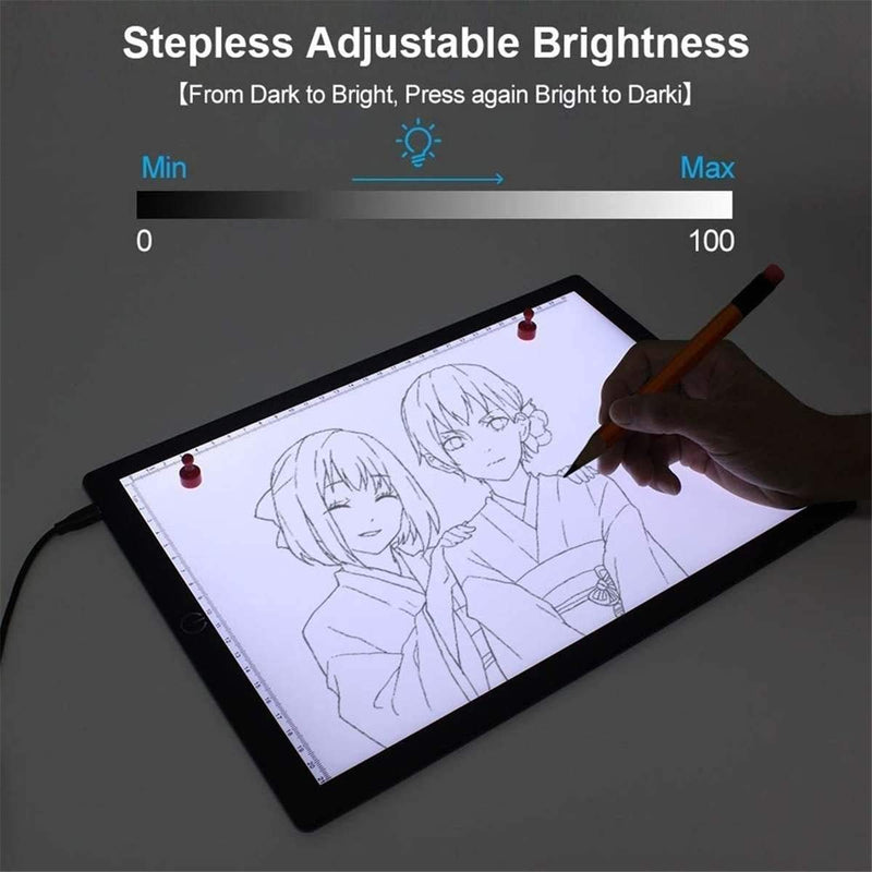 LED Tracing Board. Ultra Thin 13x8.5in Light Box is Ideal for Arts & Crafts Including DIY 5d Diamond Painting, Craft, Quilting, Animation Drawing, Tracing by Numbers. USB Powered, dimmable. (A4) A4