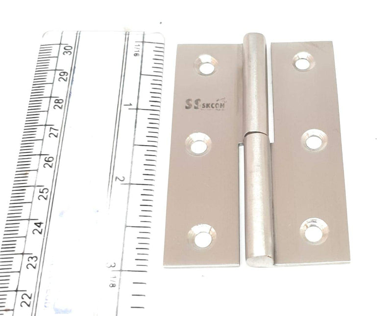 s siskcon Lift Off Hinges SSiSKCON Pure Stainless Steel Hinges 3''(75MM) Satin Finish 32D(630),Right Side(Set of 2 Pcs. with Stainless Steel Screws) 3 inch ( 75mm) Right