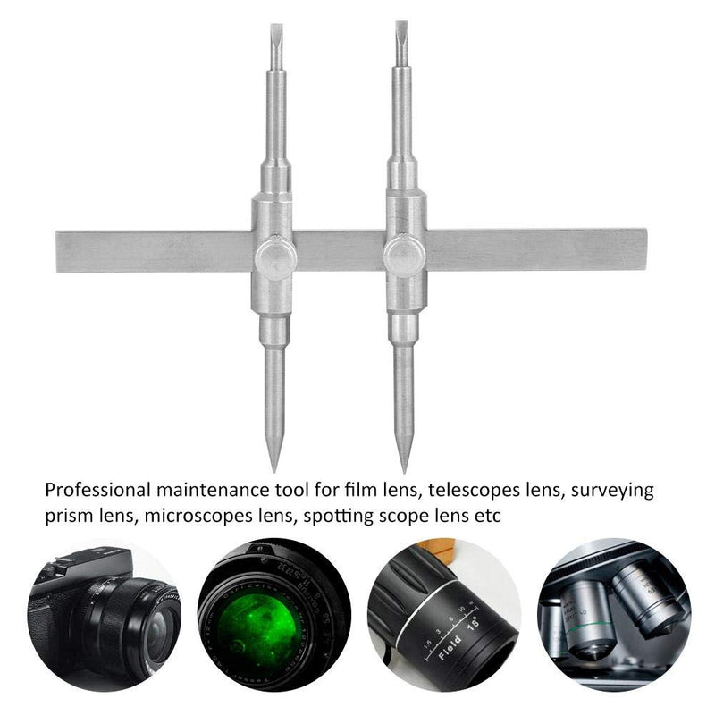 Serounder Camera Lens Repair Spanner,Dual Tip Lens Repair Spanner Maintenance Wrench Open Tool Set for Disassemble 10-130mm Film/Telescope/Microscope/Surveying Prism/Spotting Scope Lens