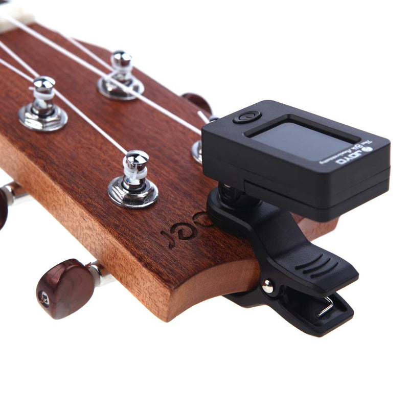 EUYuan Tuner Rotatable Clip-on Tuner LCD Display on Guitar,Bass, Violin, Ukulele Chromatic