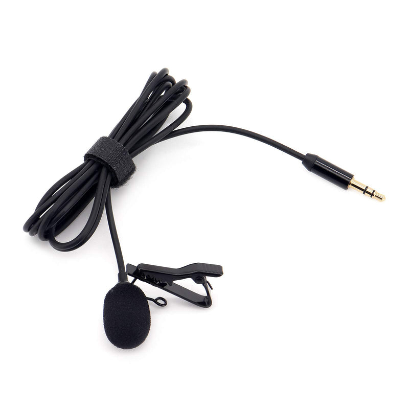 Hensych 3.5mm Collar Microphone Recording Mic USB Microphone with Clip 1.5M Line for Fimi Palm 2