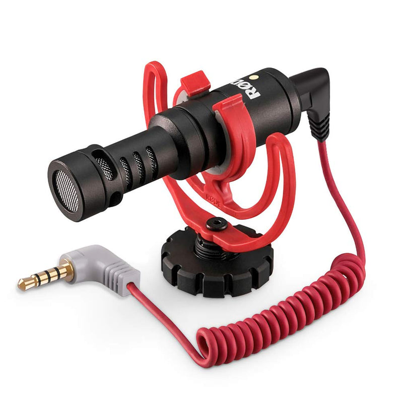 [AUSTRALIA] - 3.5mm TRS to TRRS Microphone Cable, Ancable 1/8 Male to Male Coiled Right Angle Mic Cord Compatible iPhone, Smartphone, Tablets with Rode SC7, VideoMic, VideoMicro Go, BOYA and More External Mic Red 