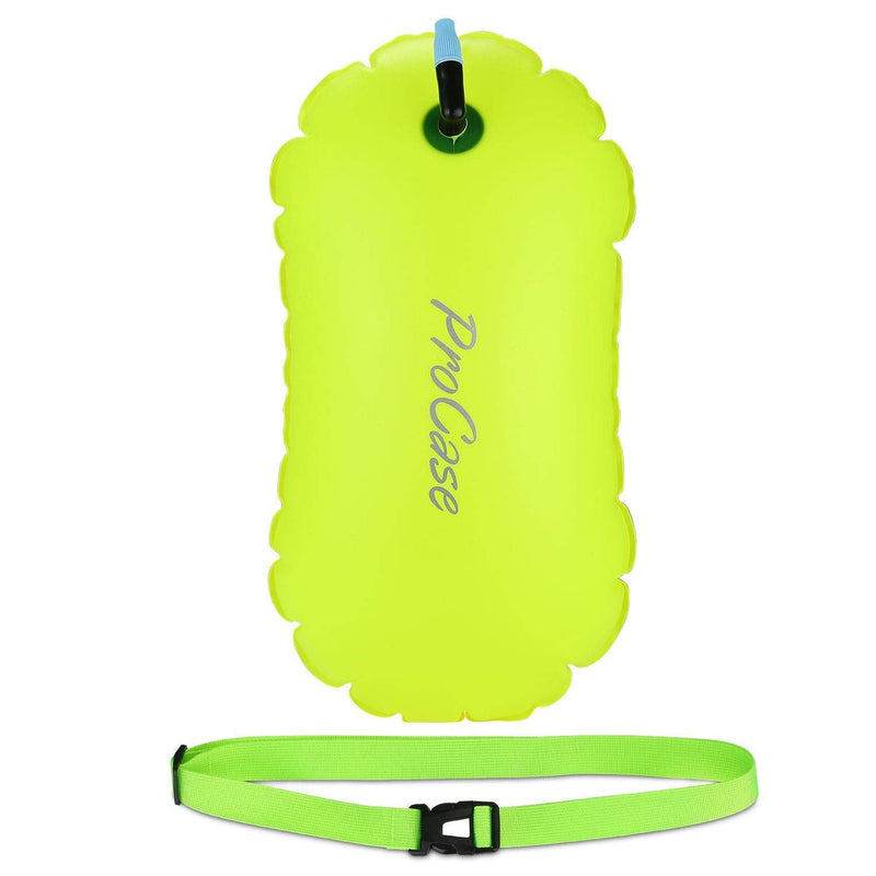 4 Pack ProCase Universal Cellphone Waterproof Pouch Dry Bag Underwater Case Bundle with ProCase Swim Buoy Float, Swimming Bubble Safety Float with Adjustable Waist Belt