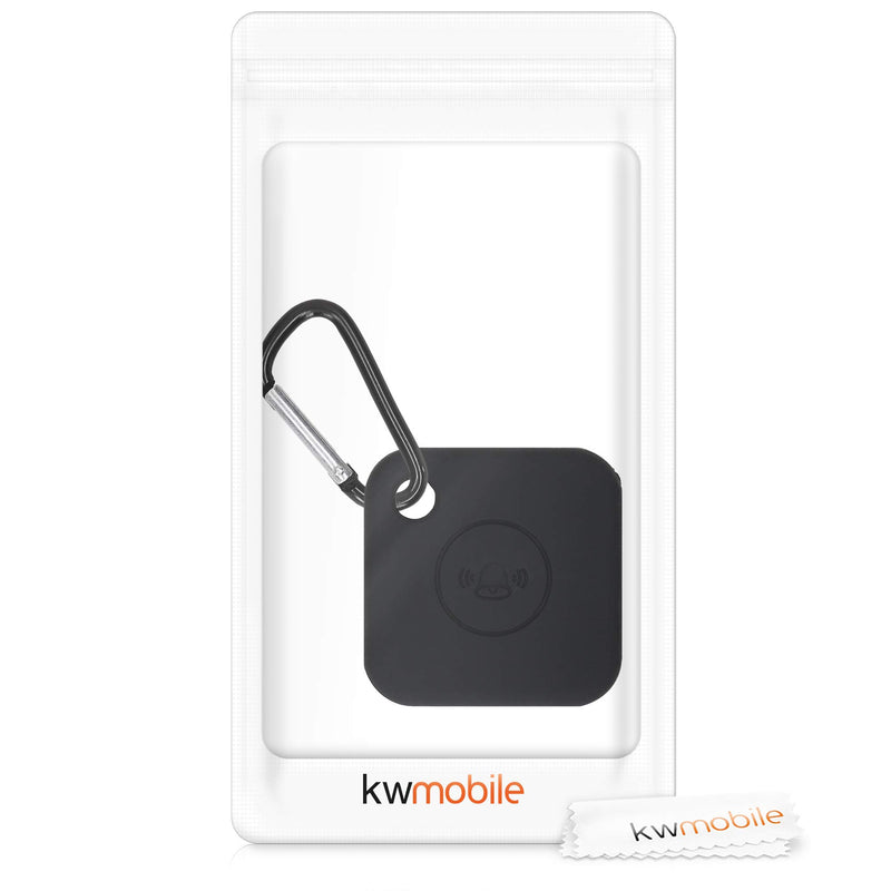 kwmobile Case Compatible with Tile Mate (2020) - Silicone Protective Pouch Cover for Key Finder - Black