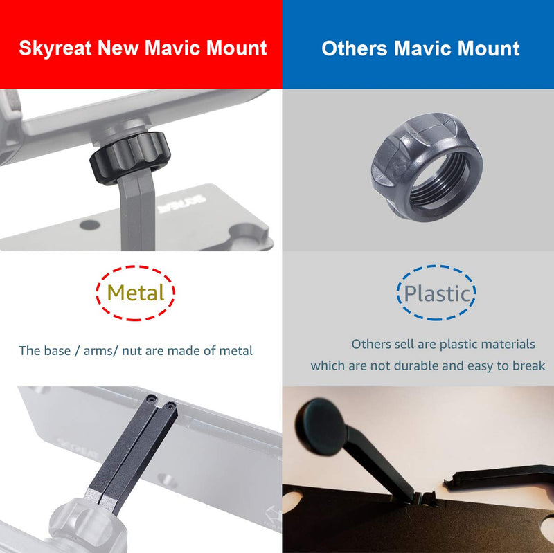 Skyreat Mavic Mini Air Pro Foldable Aluminum Metal 4-11" Ipad Tablet Mount Holder for DJI Mavic 2 Pro,Zoom/Mavic Pro/Mavic Air,Spark Accessories Remote Controller