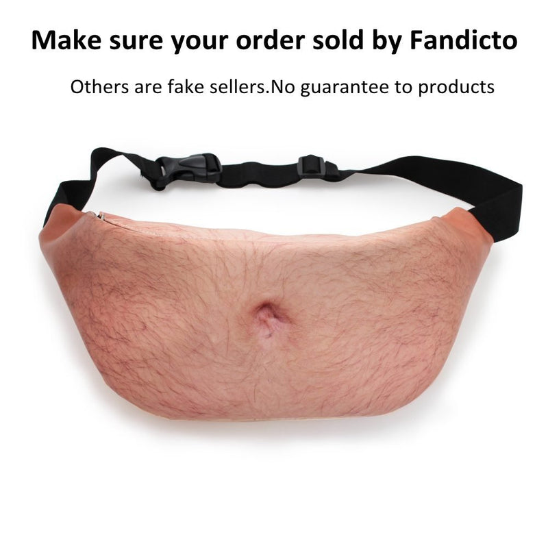 Dad Bag Fake Beer Belly Waist Pack Unisex Fanny Pack White Elephant Gifts Funny Gag gifts One Size