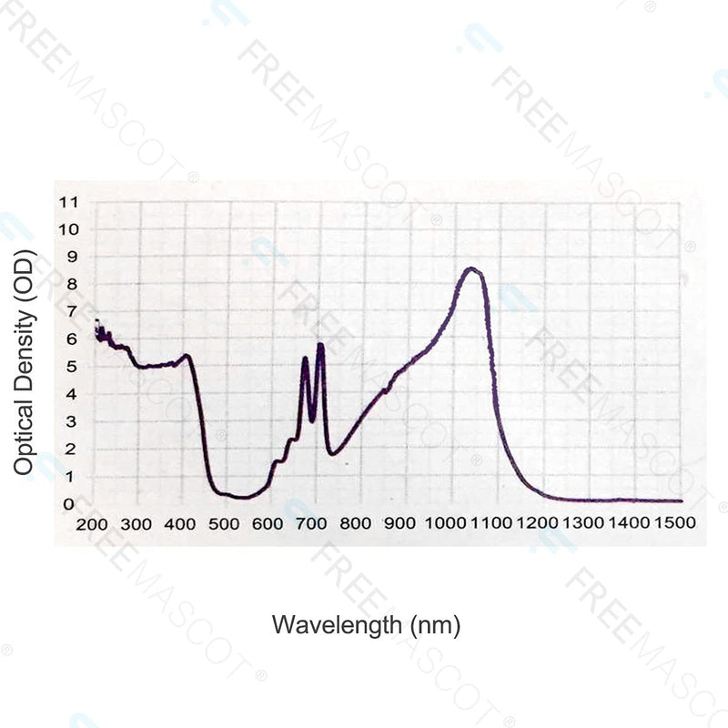 FreeMascot OD 8+ 190nm-420nm / 600nm-1100nm Wavelength Violet / Red / Infrared Laser Safety Glasses Frame Style 2