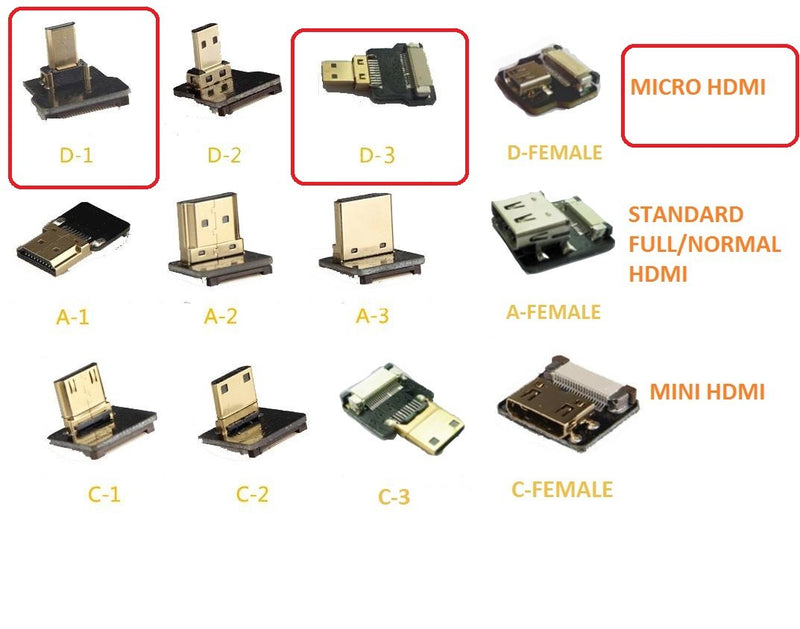 Short Flat Slim Thin Small HDMI FPV HDMI Cable Micro HDMI 90 Degree Angled Male to Micro HDMI Straight Male for brushless Gimbal handhold Gimbal dsrl FPV DJI Drone Black 5CM