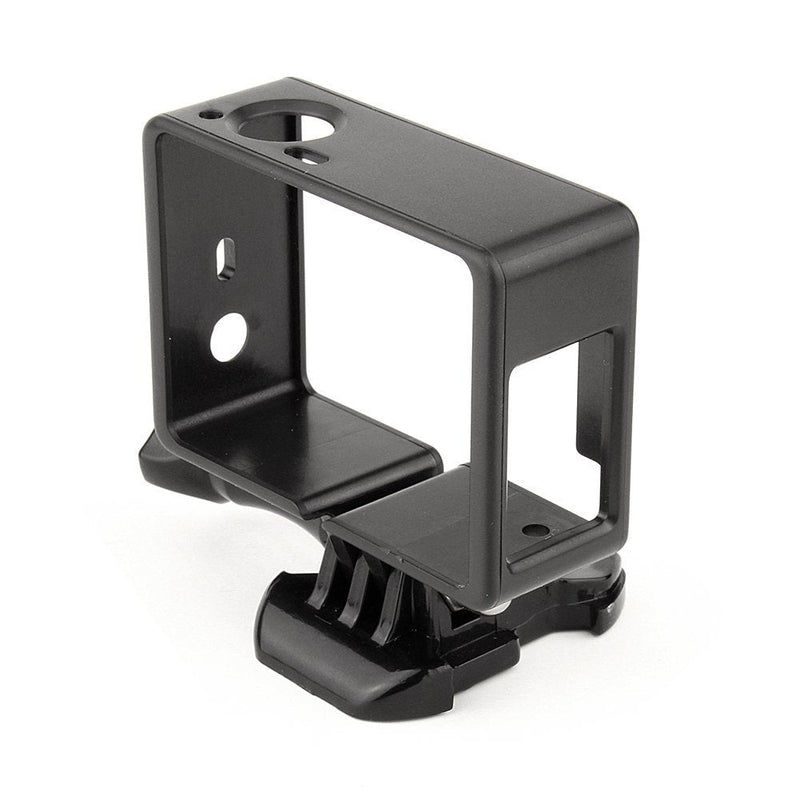 SOONSUN Frame Mount Housing Case with Basic Buckle and Long Thumb Bolt Screw for GoPro Hero 3 3+ 4 Camera and All Slots Fully Accessible-Black