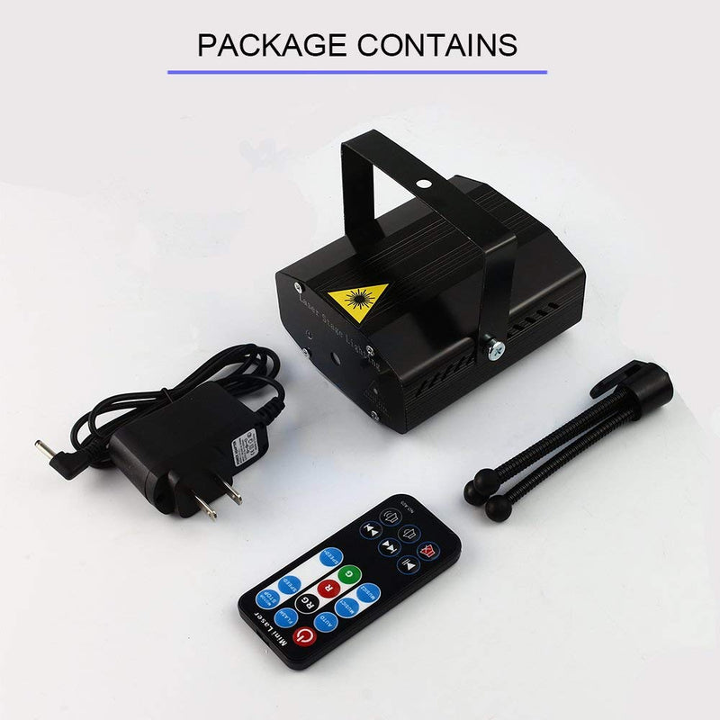 [AUSTRALIA] - Party Lights,Disco DJ Lights Rave Stage Lighting Projector Effect Sound Activated Flash Strobe Light with Remote Control for Parties Home Show Bar Club Birthday KTV DJ Pub Karaoke Christmas Holiday 