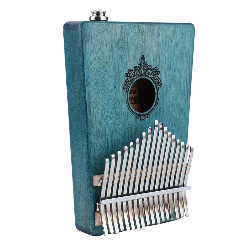 Kalimba 17 Keys Thumb Piano,Built-in pickup Portable Mahogany Wooden Body Musical Instrument Portable Solid African Wood Finger Piano, Gift for Kids Adult Beginners (Mint Green) Mint Green