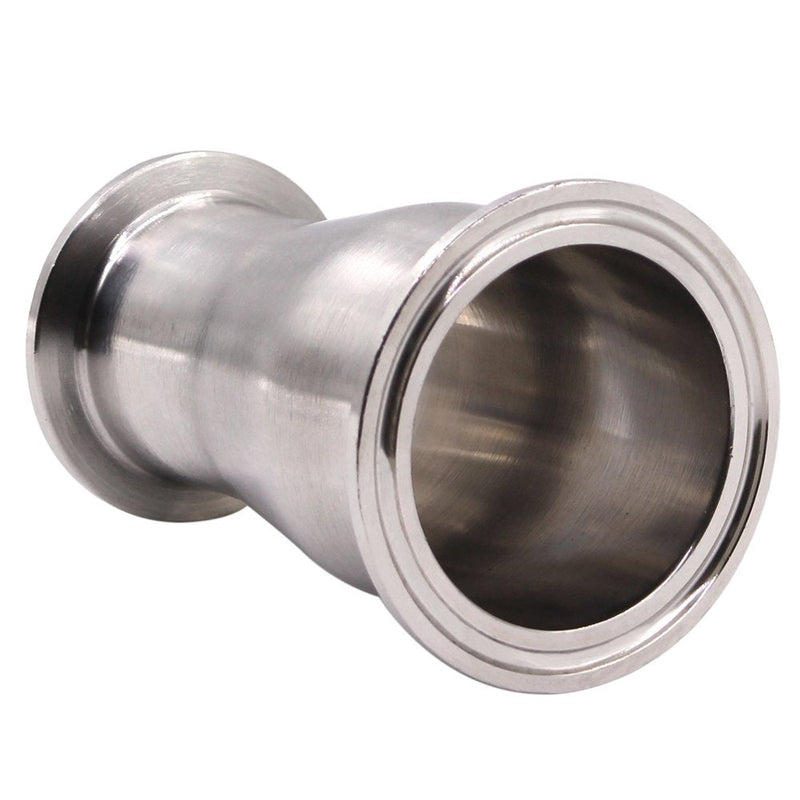 [AUSTRALIA] - DERNORD Sanitary Fitting Reducer Fitting SUS304 Tri Clamp Ferrule Style 2" Tube OD to 1-1/2" Tube OD OD SIZE: ( 2 Inch * 1-1/2 Inch ) Pack of 1 
