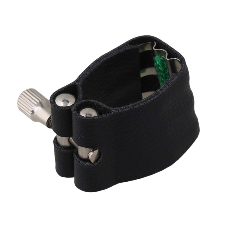 BQLZR Leather with Reed Ligature For Tenor Saxophone Mouthpiece