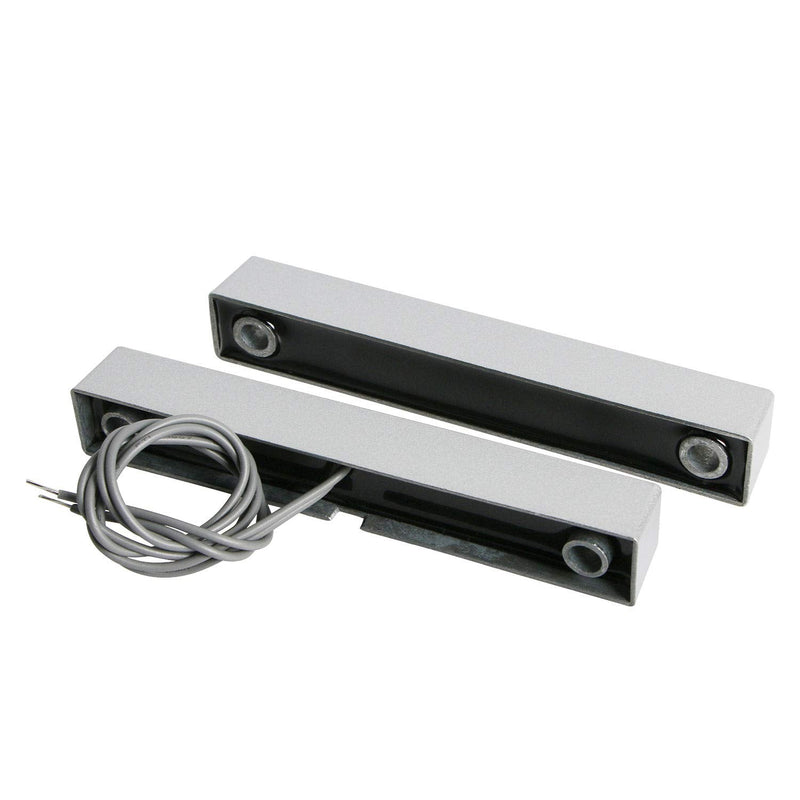 Aoje-Link MC-58 NC Wired Magnetic Switch Door Window Reed Switch Micro Alarm Magnetic Contact Security Silver Gray 2pcs