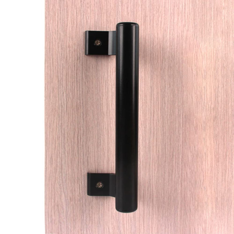 KAFENDA 8inches Aluminum Alloy Sliding Door Handle Balcony Glass Door Handle Bathroom Closet Door Handle Warehouse Door Garden Door Handle Modern Metal Handle(Black) Black