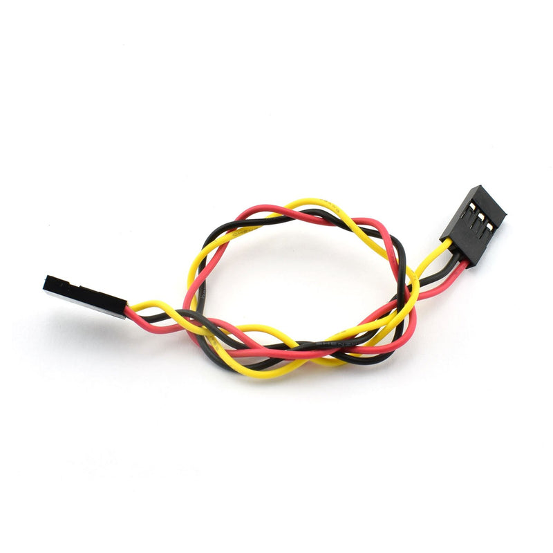ZYAMY 10PCS 3P- Line 3P Pins 2.54mm Pitch Female to Female- Cable Connector Multicolor Jumper Wire for Breadboard 20CM