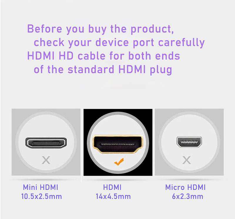 1.5m/5ft 4K HDMI Cable, High Speed, 18Gbps, HDMI 2.0 Cable, 3D, eARC, Braided HDMI Cord, Compatible UHD TV, Blu-ray, PS4, PC, Projector… ACC 4K 1.5m