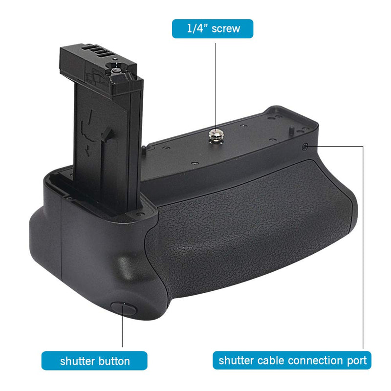 Mcoplus EOS RP Vertical Battery Grip fit Canon EOS RP Cameras,Hold 1 or 2 LP-E17 Battery(Battery not Included) … MCO-EOS RP
