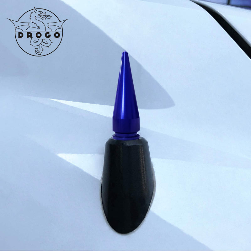 DROGO 2" Tougher Replacement Antenna for Ford Fiesta 2008-2018 | FM/AM Reception Enhanced | Tough Material Creative Design - Klein Blue