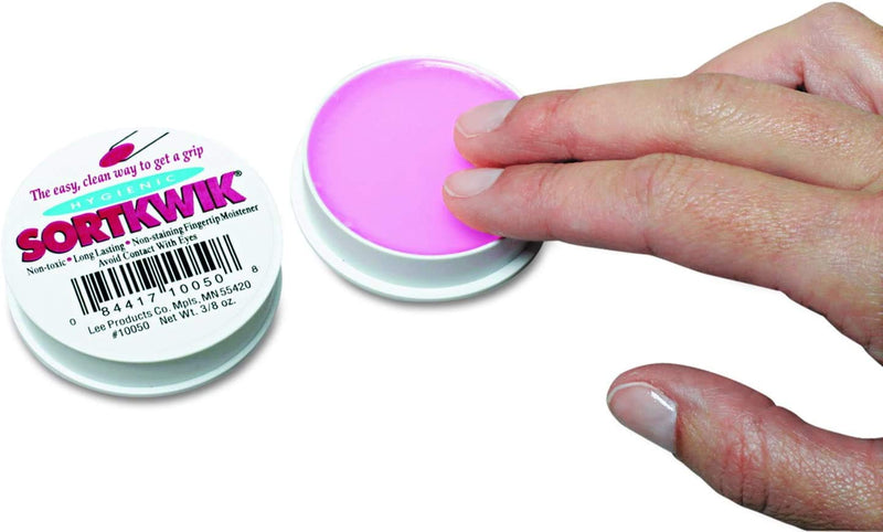 [AUSTRALIA] - Lee 10050 Sortkwik Fingertip Moisteners, 3/8 Ounce, Pink, 1 Pack 