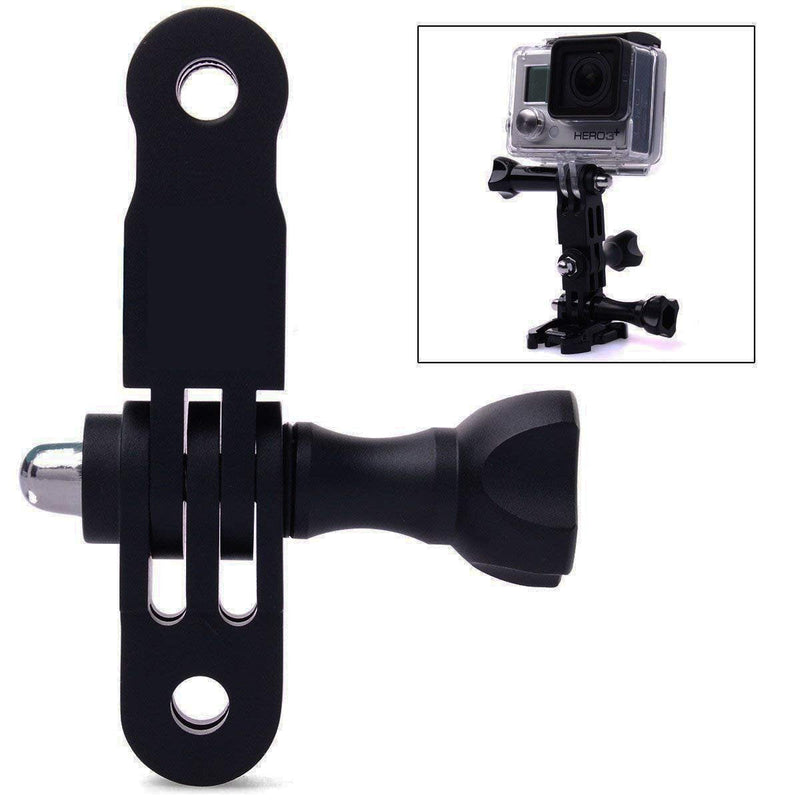 OctinPris 3-Way Adjustable Extension Pivot Arm Adapter Set- Long & Short Straight Joints Connector Convertor 35mm/50mm (2x Same Direction + 2x Reverse) with 4 Thumb Screws for Gopro Hero Series, SJCAM