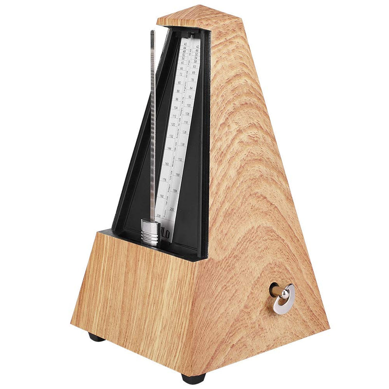 Bnineteenteam Mechanical Metronome Guitar Piano Instrument Tower Metronome Musical Accessory (Shallow Wood)