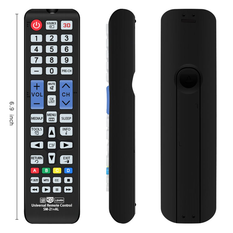 Gvirtue Universal Remote Control Compatible Replacement for Samsung TV/ 3D/ LCD/LED/HDTV AA59-00666A BN59-01178W BN59-01199F AA59-00638A AA59-00637A AA59-00594A AA59-00600A AA59-00582A