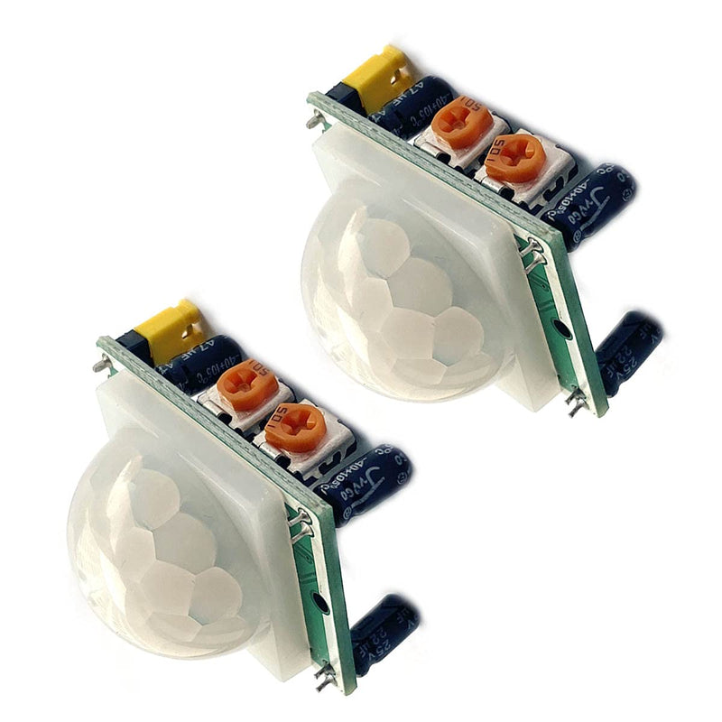 Kiro&Seeu 2PCS HC-SR501 Pyroelectric Infrared IR PIR Human Motion Sensor Detector Module Compatible with Ard-uino Raspberry Pi, R501-IS-MD-2P