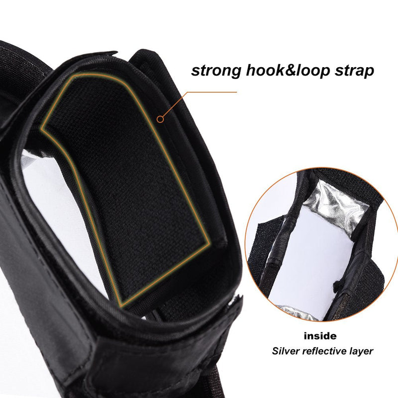 Photography Softbox,Portable Multi-Function Ring Flash Diffuser Speedlite Mini Round Beauty Dish For Speedlight Flashlight Suitable for Macro Photography(30cm)